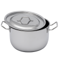 SKB SuS304 Food grade Stainless Steel Induction Sauce Pot with SS Lid and Handle.