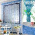 Heart 2 Piece Polyester Window or Doorway Curtain Set- Multicolor. 
