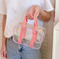 【HOT】PVC Transparent Tote Bag Student Sweet Ins Style Shopping Bag Large Capacity Jelly Ladies Handbag Casual Bag. 
