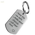 Keychain with Keyring Mommy Day Gift Meaningful Sturdy Birthday Gift Stainless.