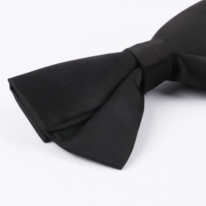 Original%20Wedding%20Wedding%20Groom%20Groomsman%20Men's%20Black%20Bow%20Tie%20Suit%20Shirt%20Bow%20-%20Image%204