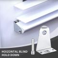 8X Metal Hold Down Brackets and Pins, Blind Brackets Blind Holder Replacements for Horizontal Blind Shades Window. 