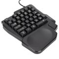 One Handed Gaming Keyboard Mini Gaming Keyboard Half Keyboard Gaming RGB Gaming Keyboard With 35 Keys Portable Keyboard. 