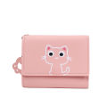 【Top Selling Item】 Women Wallet Cute Cat Short Wallet Leather Purse Girls Bag Card Holder. 