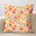 Throw Pillow Cover Dust-proof Flower Pattern Pillow Cover. 