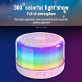 Portable Wireless Speaker Micro TF Card Player RGB Luminous Mini Surround Sound Bass Speaker For Home Outdoor.