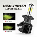 H7 8000LM Combo 4-Side LED Headlight Kits High Low Beam Bulb 6000K White. 