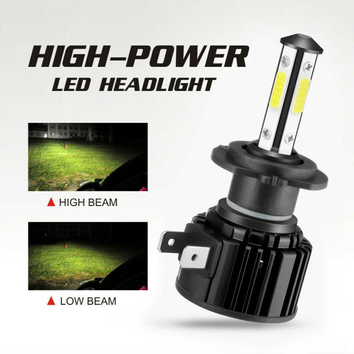 H7%208000LM%20Combo%204-Side%20LED%20Headlight%20Kits%20High%20Low%20Beam%20Bulb%206000K%20White%20-%20Image%205