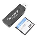 Onefavor CF Card Reader Universal High Speed USB2.0 Compact Flash Card Reader for PC Laptop Computer. 