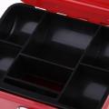 Creative Portable Metal Storage Container Safe Lock Box Money Coffer Red. 