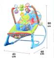 iBaby Infant to Toddler Rocker with Music & Vibration Baby Bouncer- Pink & Blue. 