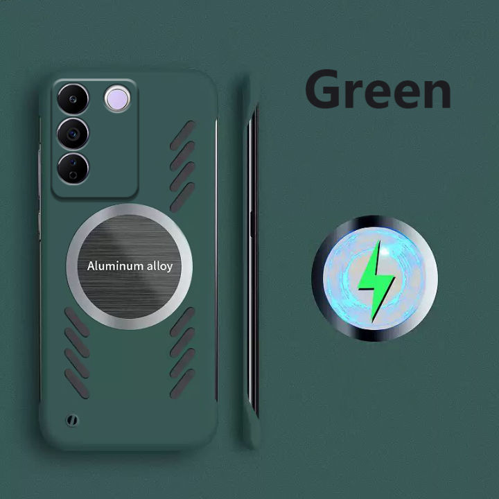 Sroof%20Case%20For%20VIVO%20V27e%20Summer%20new%20frameless%20heat%20dissipation%20magnetic%20hard%20Phone%20Case%20Back%20Cover%20-%20Image%203