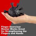 Finger Hand Strengthener Grip,Adjustable Resistance Balls,Black. 