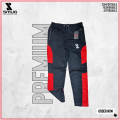 SMUG Stylish Trouser Red mix contrast (China) Fabric soft and comfortable- Black. 