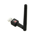 USB Wifi Receiver And Share 300Mbps Pc - Black - Enhanced Connectivity For Faster Internet Access.
