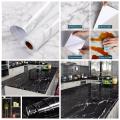Marble Wallpaper Self Adhesive, Waterproof, Removable/ Beautiful Color & PVC Vinyl Marble Wallpaper / Use for Living Room, Bedroom, Kitchen, Table, Desktop, Furniture, etc - Wall Sticker - Wall Sticker. 
