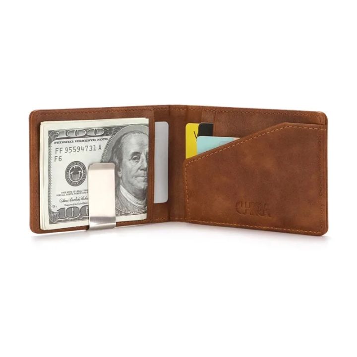 New%20Fashion%20Men's%20Leather%20Money%20Clips%20Wallet%20Multifunctional%20Thin%20Man%20Card%20Purses%20Women%20Metal%20Clamp%20For%20Money%20Cash%20Holder%20-%20Image%203