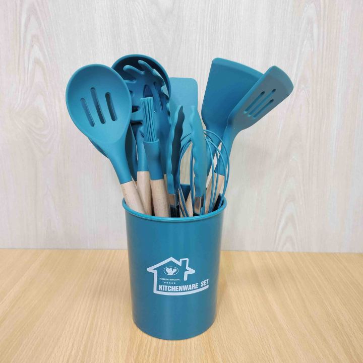 12pcs%20Wooden%20Silicone%20Kitchen%20Utensil%20Nonstick%20-%20Image%204