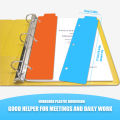 20 Pieces Snap-in Plastic Bookmark Mini Binder Dividers Snap in Bookmark for Planner Multicolor Plastic Bookmark. 