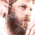 1PC Men Beard Styling Template Stencil Beard Comb for Men Lightweight and Flexible Fits All-In-One Tool Beard Shaping Tool.