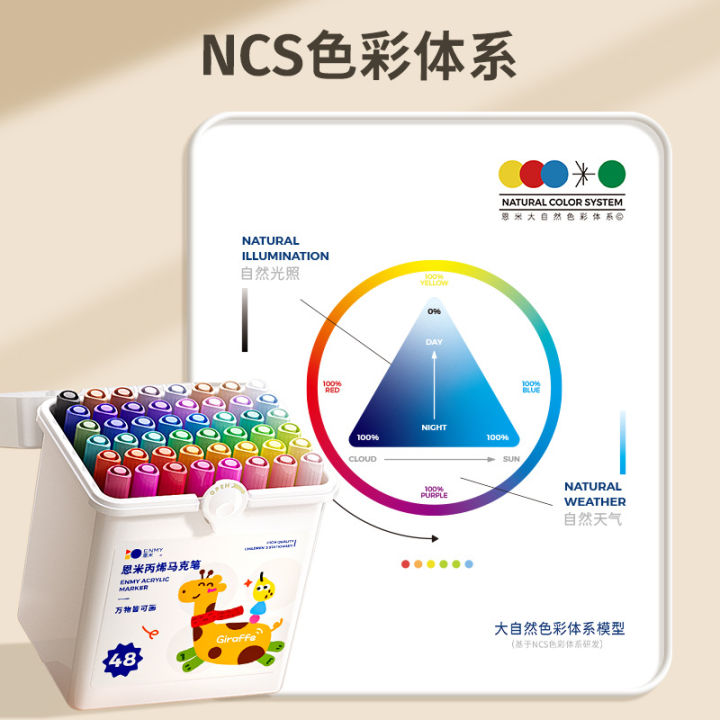 Enmi%20acrylic%20marker%20pen%20for%20children%20and%20students%20marker%20pen%20opaque%20and%20stackable%20color%20water-based%20painting%20batch%20-%20Image%202