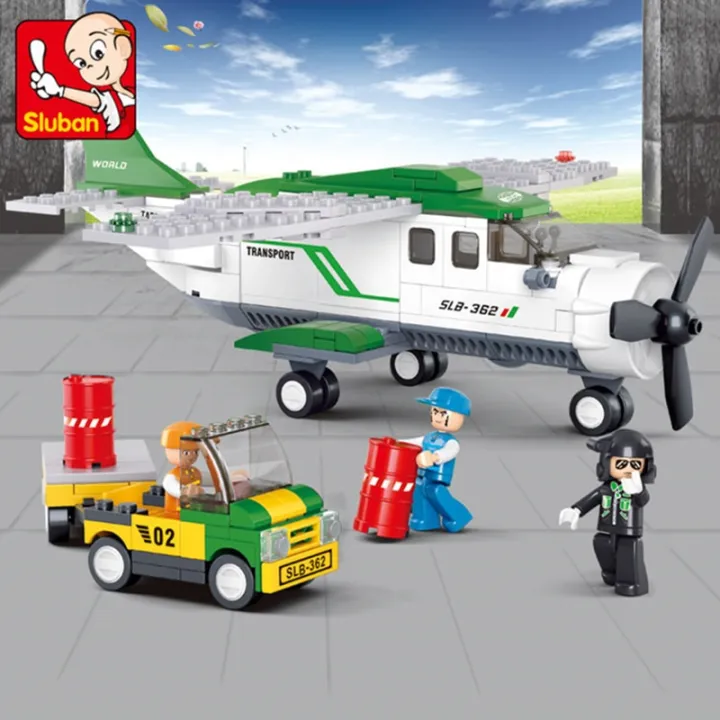 SLUBAN%20City%20Aviation%20Airport%20Airplane%20Passenger%20Plane%20Bus%20Classic%20MOC%20Figures%20Model%20Building%20Blocks%20Bricks%20Kit%20Set%20Toys%20For%20Kids%20-%20Image%205