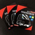 Car Static Paste Stickers Windshield Electrostatic Annual Inspection Labels Auxiliary Static Decals Glass Traceless Stickers.