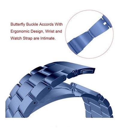 22Mm%20Stainless%20Steel%20Metal%20Wrist%20Band%20Strap%20-%20Smart%20Watch%20Belt%20-%20Image%203
