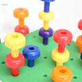 30Pcs Tall Stackers Peg Board Fine Motor Skills Occupational Therapy Games. 