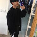 Men Cardigan Korean Style Temperament Pure Gentle Long Sleeve Baggy Knitwear Streetwear Leisure Handsome Cozy Minimalist Ins. 
