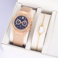 Lucky Brand Watches for Women Fashion Leather Minimalist Quartz Movement Women's Wrist Watches Bracelet Gift Box Set. 
