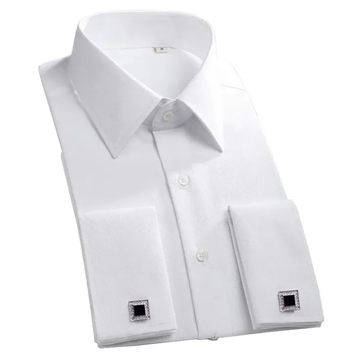 Classic%20French%20Cuff%20Men's%20Dress%20Shirt%20Long%20Sleeve%20Male%20Formal%20Wedding%20Party%20White%20Black%20Oversized%20Cufflink%20Shirts%20with%20Pocket%20-%20Image%203