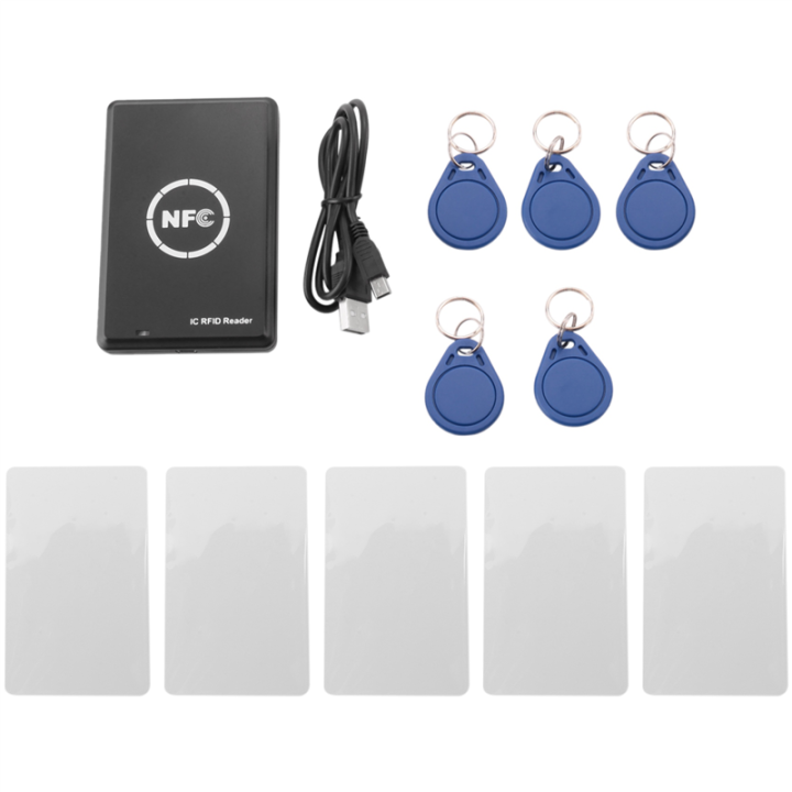 RFID Copier Duplicator Keyfob NFC Smart Card Reader Writer 13.56MHz ...