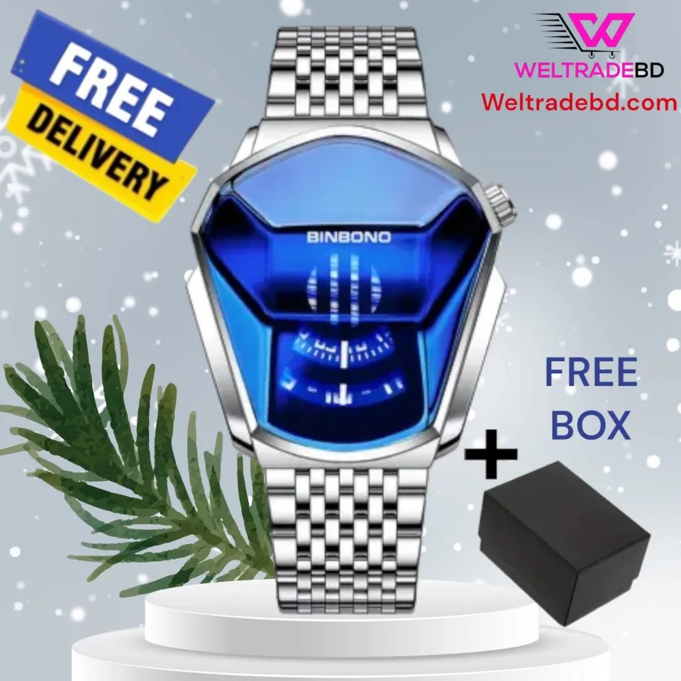 BINBOND New Quartz men s watch trend market watch style locomotive concept watch men Daraz .bd