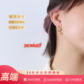 marka法式饰品ins风earring钛钢18k金方形耳饰耳坠几何小方块耳环.