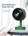 IWIN IW-8038-A Rechargeable Desktop Fan,IWIN Energy Rechargeable Desk Fan IW8038-A.