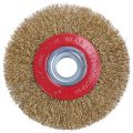 Wire Brush Wheel for Bench Grinder Polish + Reducers Adaptor Rings. 