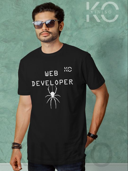 Engineer Tshirt - Web Developer - tech t-shirt for Men in bd by KINISO®