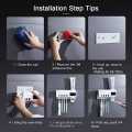 Intelligent disinfection toothbrush holder UV sterilizer hole free rack automatic toothpaste squeezing device storage box drying. 