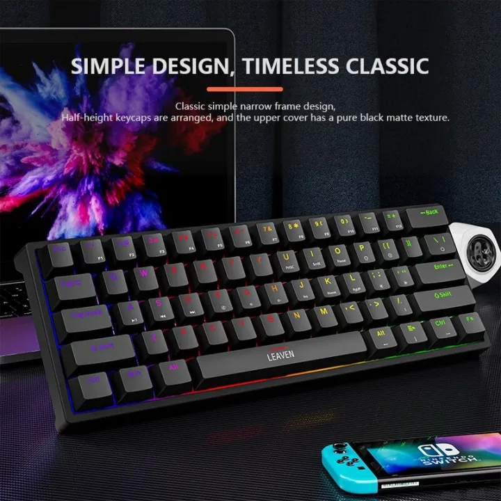 K620%20Mini%20Gaming%20Mechanical%20Keyboard%2061%20Keys%20RGB%20Hotswap%20Type-C%20Wired%20Gaming%20Keyboard%20PBT%20Keycaps%2060%25%20Ergonomics%20Keyboards%20-%20Image%206