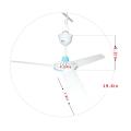 DC 12V Low-voltage Ceiling Hanging Fan Household Camping Electrical Fan. 