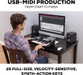 Alesis V25 - 25-Key Mk2 USB MIDI Keyboard Controller with Backlit Pads, 4 Assignable Knobs and Buttons, Professional Software Suite Included. 