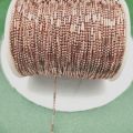 REGELIN 5/10m Dia 1.5mm Beaded Ball Copper Chain Bulk Jewelry Chains for Necklaces Jewelry Making Supplies.