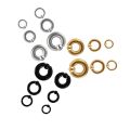 316 Stainless Steel Body Piercing Earrings Black Gold Color Spring Action Captive Bead Ring CBR 2G 4G 6G 8G 0G 00G Body Jewelry. 