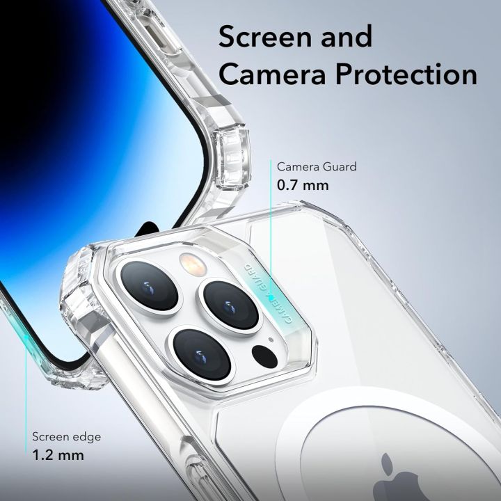 ESR%20for%20iPhone%2014%20Pro%20Max%20Case,%20Compatible%20with%20MagSafe,%20Shockproof%20Grade%20Protection,%20Air-Guard%20Corners,%20Magnetic%20Phone%20Case%20for%20iPhone%2014%20Pro%20Max,%20Air%20Armor%20(HaloLock),%20Clear%20-%20Image%206