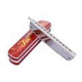 Chromatic Harmonica 24 Holes C Key Slive Professional Mouth Organ for Children Beginner Musical Education Boat Shape Harmonica. 