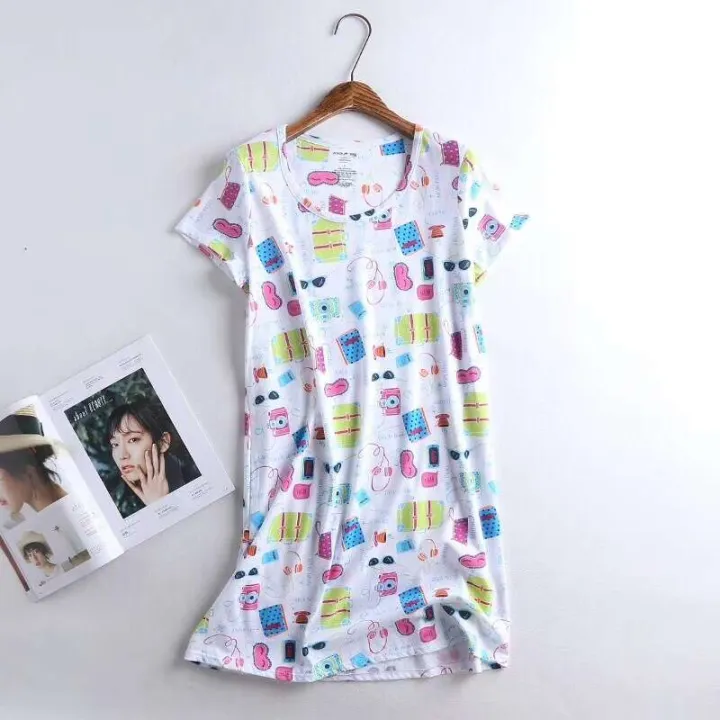 Knitted%20cute%20women's%20short%20sleeved%20pamas,%20summer%20style,%20oversized%20and%20fat%20added%20home%20pamas%20-%20Image%206