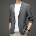 Men Business Coat Solid Color Men Business Jacket Double Buttons Plus Size Business Trip Sunscreen Suit Jacket Commuting. 