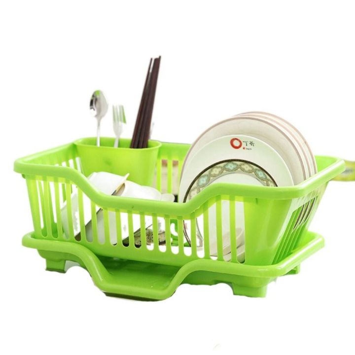 Storage Rack Plastic Utensils Drainer Rack Durable Convenient Dish Drying Rack Square Storage Basket Storage