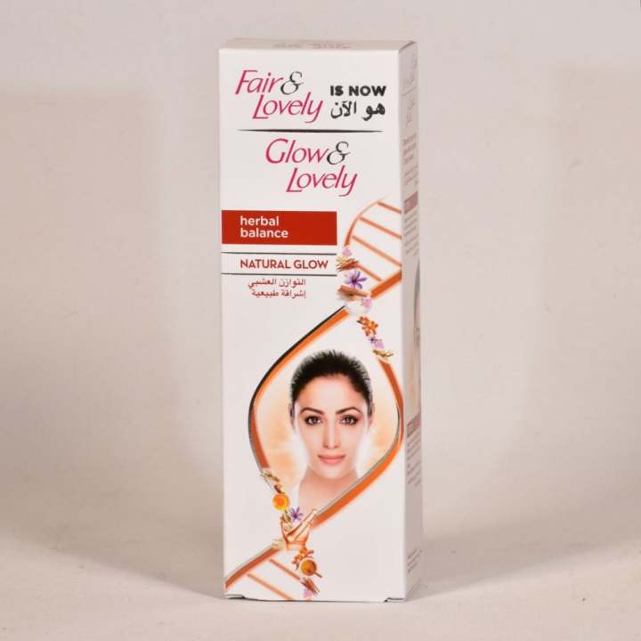 International UAE Product Glow and Lovely Natural Glow Herbal Balance 100g Cream For Women